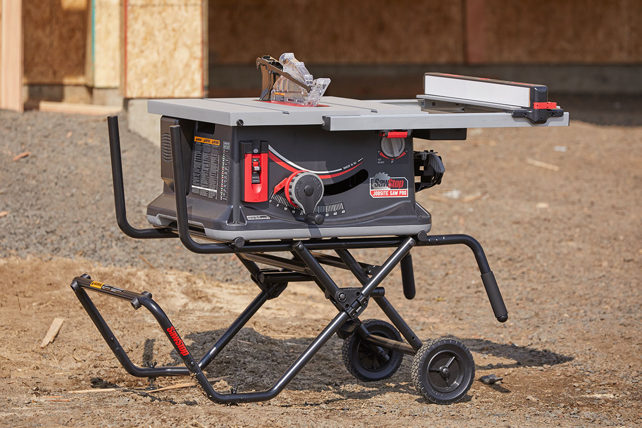 SAWSTOP Jobsite Saw PRO - JSS - inkl. Fahrbares Untergestell SAWSTOP Jobsite Saw PRO - JSS - inkl. Fahrbares Untergestell