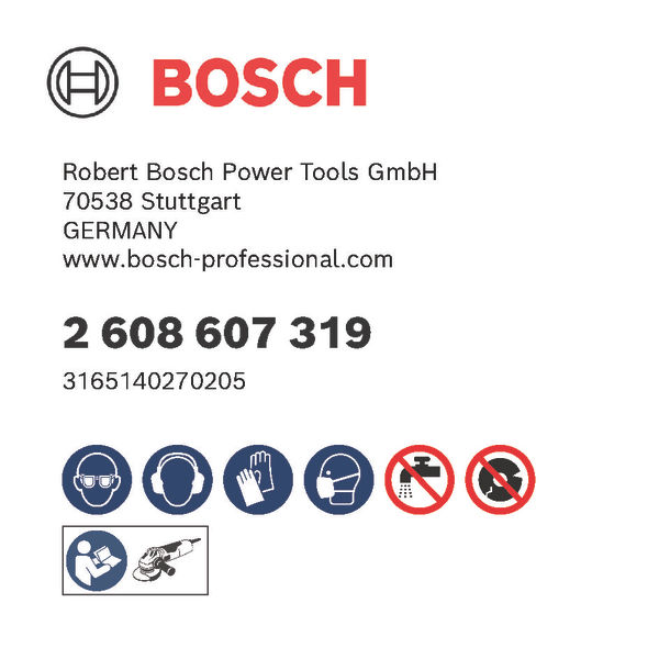 BOSCH PRO X571 Fächerschleifscheibe, abgewinkelt, 115 mm, K120