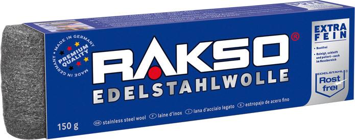 RAKSO Edelstahlwolle Gr. 3 mittel, 150 g Rakso RAKSO Edelstahlwolle Gr. 3 mittel, 150 g Rakso