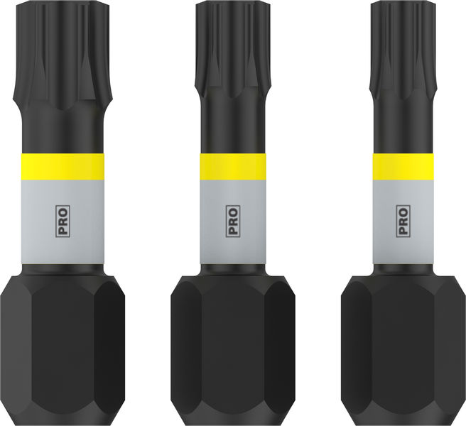 BOSCH PRO T Impact Bit Set, 25 mm, 3-tlg