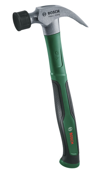 BOSCH Handwerkzeuge Klauenhammer 450 g / 16 oz + weicher Stoßfänger BOSCH Handwerkzeuge Klauenhammer 450 g / 16 oz + weicher Stoßfänger
