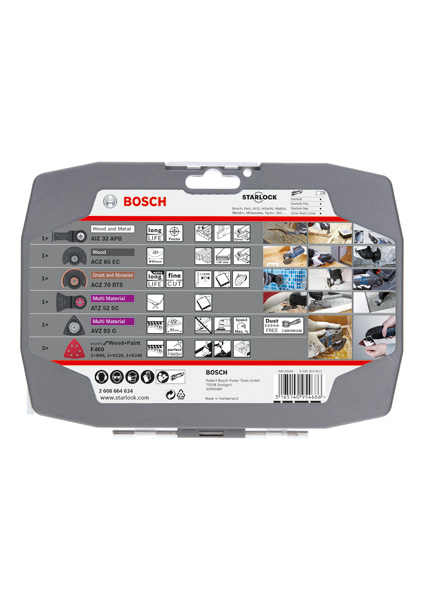 BOSCH Starlock Set für Renovierungsarbeiten, Expert for Wood Schleifblatt