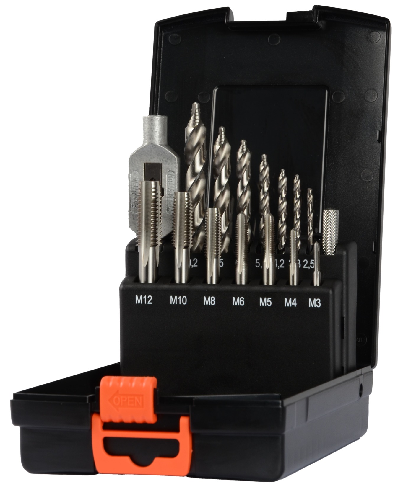 PROJAHN PROSTEP Gewinde-Set HSS-G 15-tlg. M3 - M12 in Kunststoffkassette PROJAHN PROSTEP Gewinde-Set HSS-G 15-tlg. M3 - M12 in Kunststoffkassette