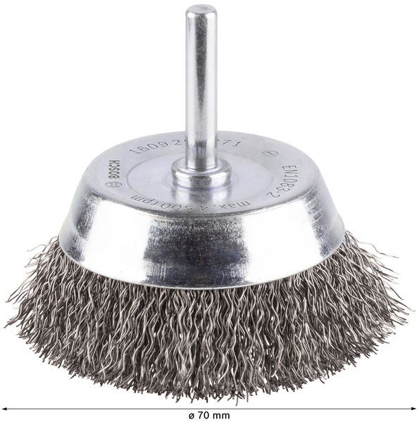BOSCH PRO Metal clean Topfbürste, zylindrischer Schaft, 70 x 0,2 mm BOSCH PRO Metal clean Topfbürste, zylindrischer Schaft, 70 x 0,2 mm