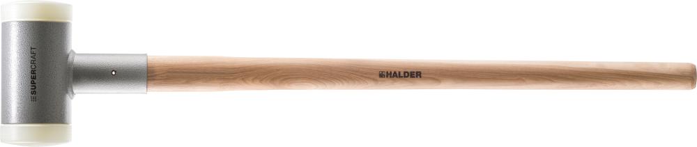 HALDER Supercraft-Vorschlaghammer, rückschlagfrei, Hickory-Stiel, Ø80mm 4kg