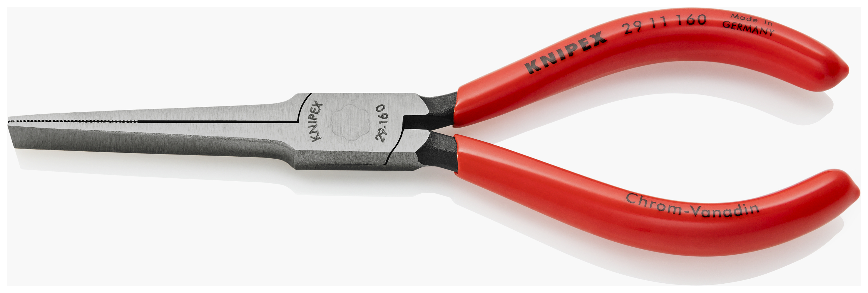 KNIPEX KNIPEX 29 11 160 Telefonzange 160 mm schwarz atramentiert mit Kunststoff überzogen poliert