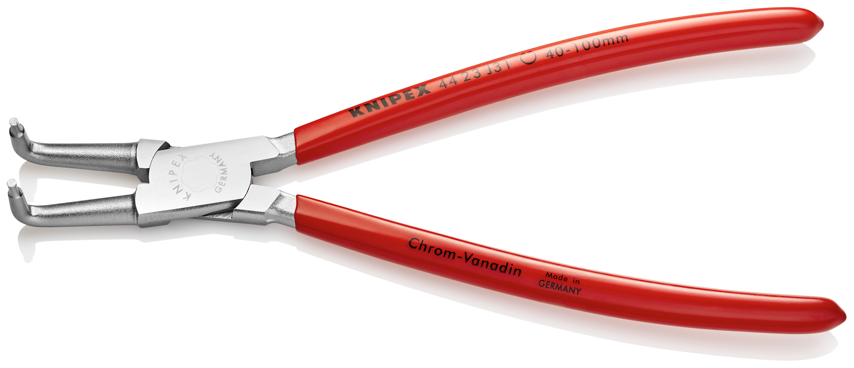 KNIPEX KNIPEX 44 23 J31 Sicherungsringzange für Innenringe in Bohrungen 215 mm verchromt mit Kunststoff überzogen