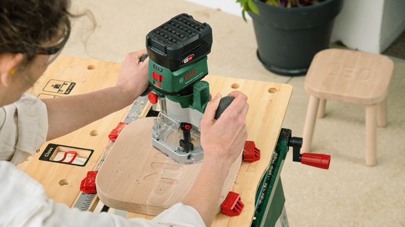 BOSCH Akku-Fräse Router Combi Set