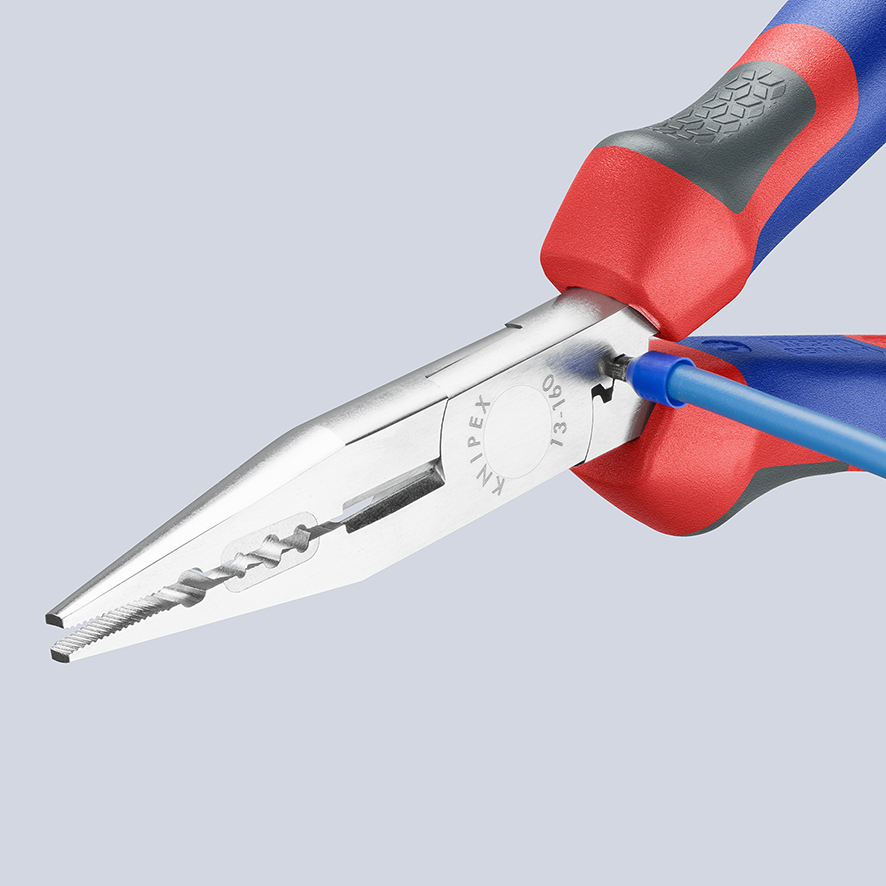 KNIPEX KNIPEX 13 05 160 Verdrahtungszange 160 mm verchromt gummierter Griff KNIPEX KNIPEX 13 05 160 Verdrahtungszange 160 mm verchromt gummierter Griff