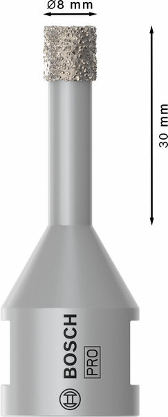 BOSCH PRO Ceramic dry Trockenbohrkrone, 8 x 30 x 22.23 mm BOSCH PRO Ceramic dry Trockenbohrkrone, 8 x 30 x 22.23 mm