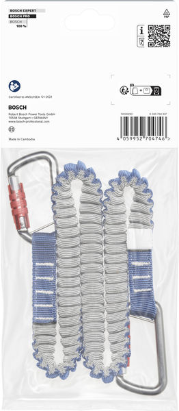 BOSCH PRO Sicherungsgurt, leicht, 6 kg, 2 Karabiner BOSCH PRO Sicherungsgurt, leicht, 6 kg, 2 Karabiner