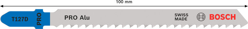 BOSCH PRO Alu T127D Stichsägeblatt, 100 mm, 100-tlg.