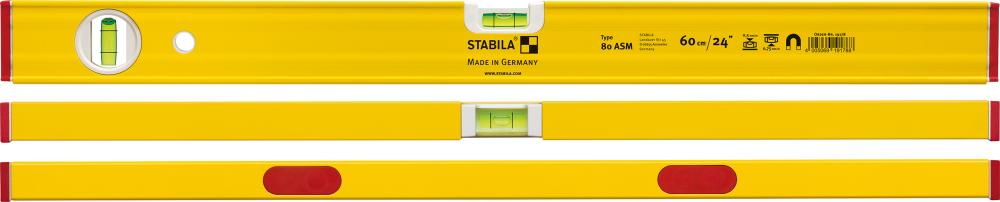 STABILA Wasserwaage Type 80 ASM, 100 cm