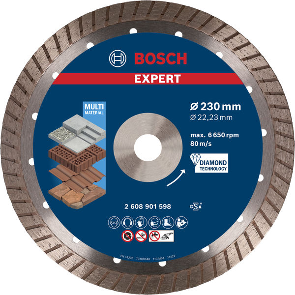 BOSCH EXPERT Multi Material Diamanttrennscheiben, 230x22,23x2,4x15 mm BOSCH EXPERT Multi Material Diamanttrennscheiben, 230x22,23x2,4x15 mm