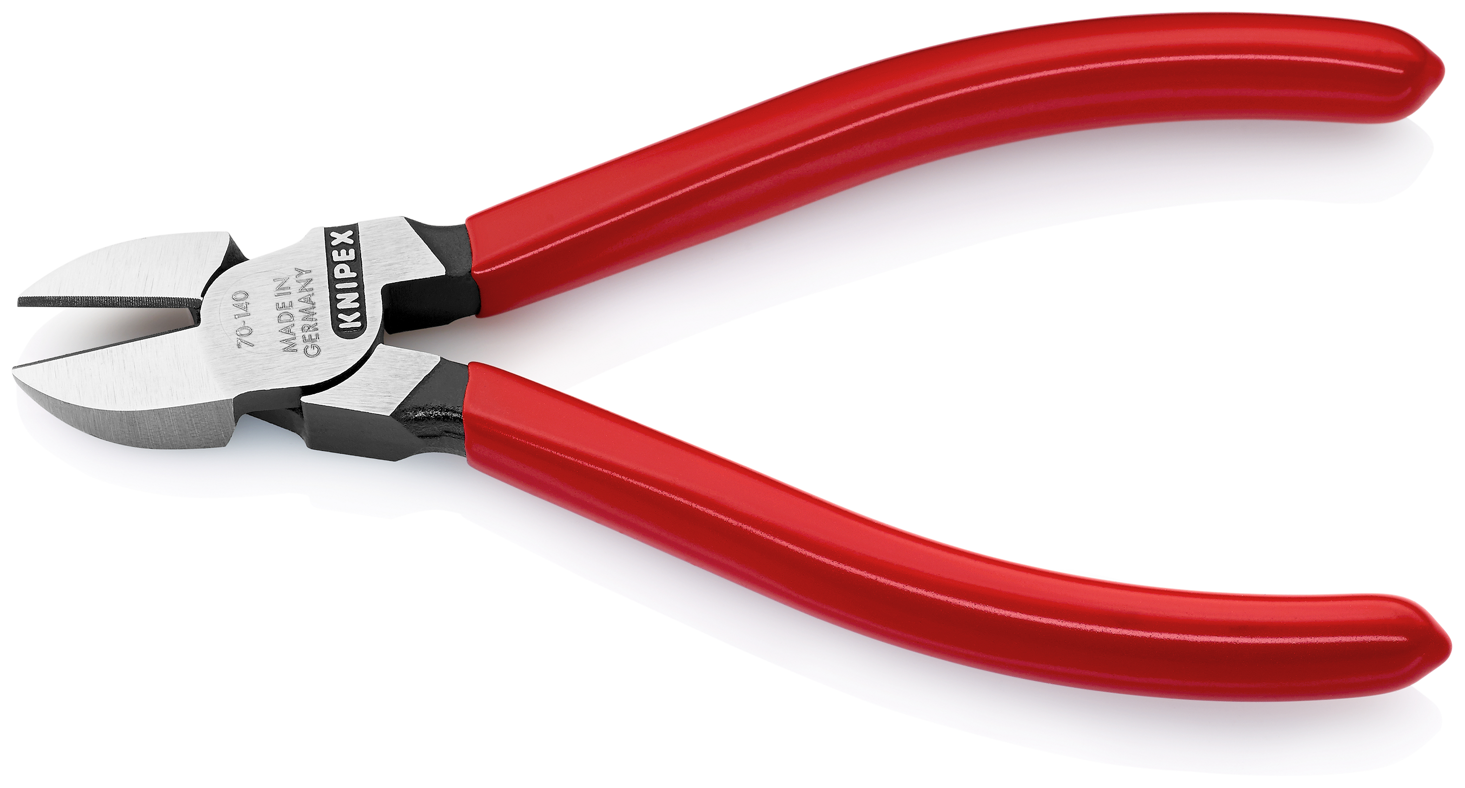 KNIPEX KNIPEX 70 01 140 Seitenschneider 140 mm schwarz atramentiert mit Kunststoff überzogen poliert