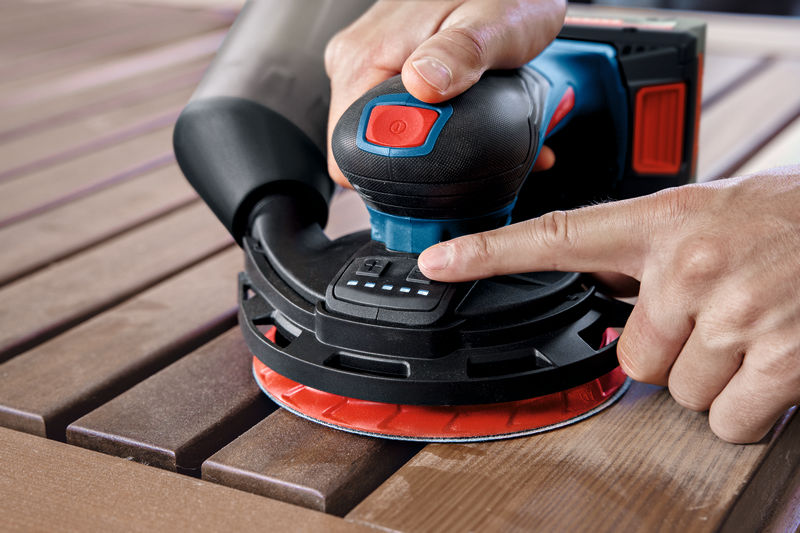 BOSCH Akku-Exzenterschleifer EXEX18V-150-5, L-BOXX 162 BOSCH Akku-Exzenterschleifer EXEX18V-150-5, L-BOXX 162