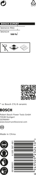 BOSCH EXPERT HEX-9 HardCeramic Bohrer, 5 x 90 mm