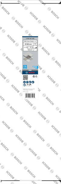 BOSCH PRO Nassbohrkrone, 300 x 450 mm, 1 1/4" UNC BOSCH PRO Nassbohrkrone, 300 x 450 mm, 1 1/4" UNC