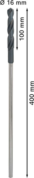 BOSCH PRO Wood HSS Installationsbohrer, 16 x 100 x 400 mm BOSCH PRO Wood HSS Installationsbohrer, 16 x 100 x 400 mm