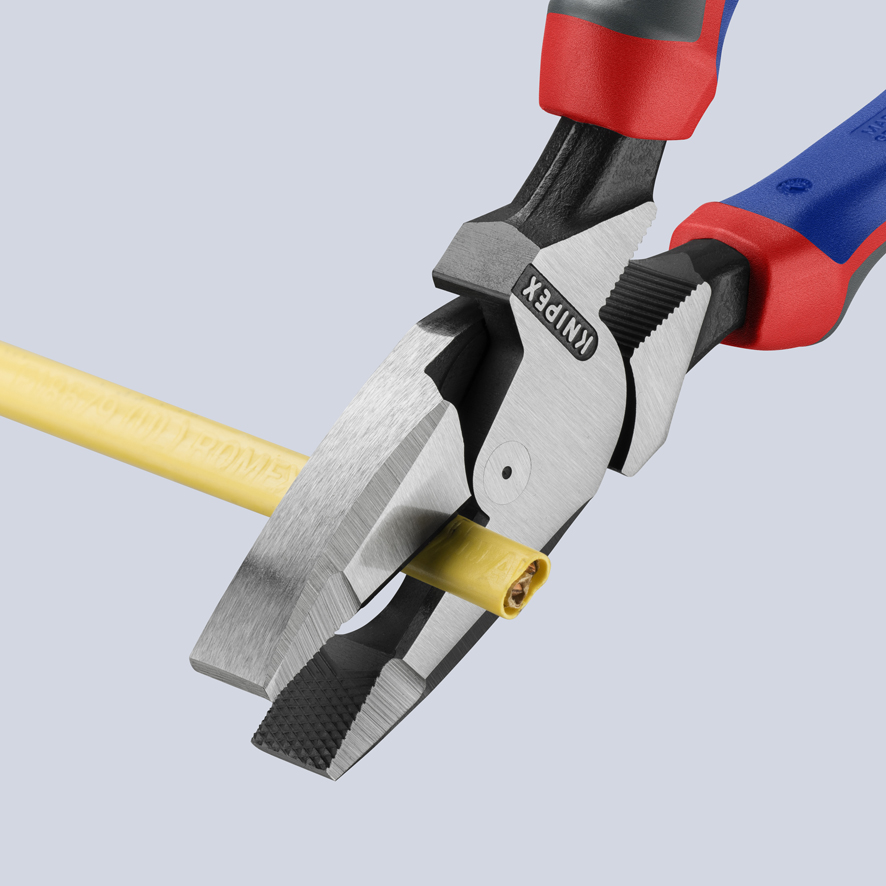 KNIPEX KNIPEX 09 02 240 Kraft-Kombizange "Lineman's Pliers" amerikanisches Modell 240 mm schwarz atramentiert mit Comfort-Griffen poliert KNIPEX KNIPEX 09 02 240 Kraft-Kombizange "Lineman's Pliers" amerikanisches Modell 240 mm schwarz atramentiert mit Comfort-Griffen poliert