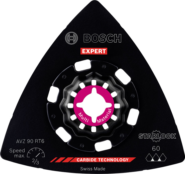 BOSCH EXPERT Sanding Plate AVZ 90 RT6 Blatt für Multifunktionswerkzeuge, 90 mm