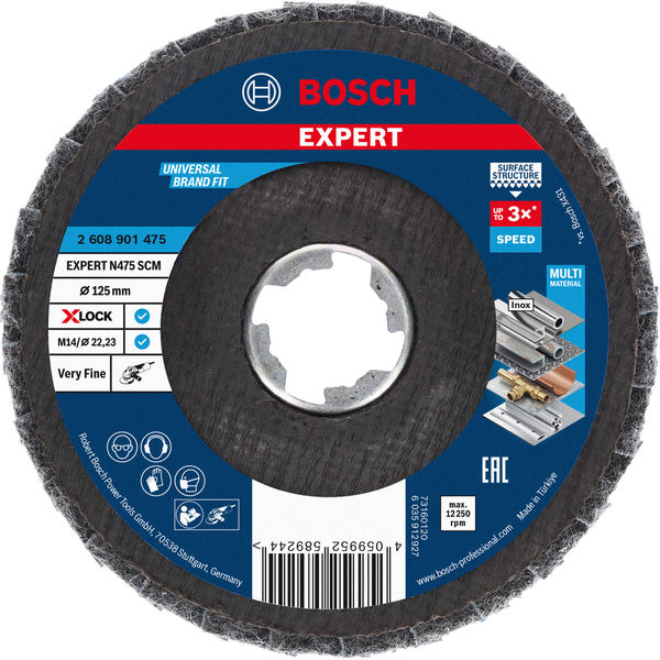 BOSCH EXPERT N475 SCM Lamellenscheibe, 125mm, fein