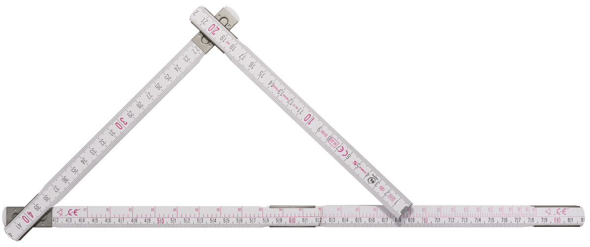STABILA Zollstock Type 1607 W, 2 m, weiß, metrische Skala, Winkelfunktion, hochwertiger Meterstab aus PEFC-zertifiziertem Holz, umschließende Gelenkplatten STABILA Zollstock Type 1607 W, 2 m, weiß, metrische Skala, Winkelfunktion, hochwertiger Meterstab aus PEFC-zertifiziertem Holz, umschließende Gelenkplatten