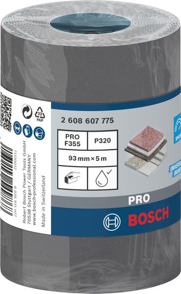 BOSCH PRO C355 Schleifrolle, 93 mm, 5 m, G320