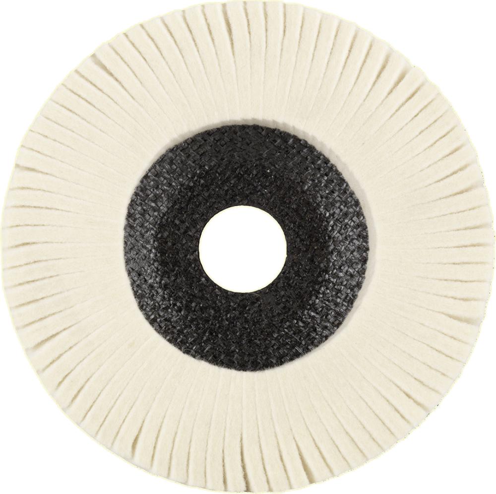 TYROLIT Filzlamellenscheibe 125mm, aufrecht stehende Filzlamellen Tyrolit