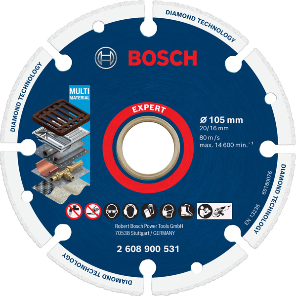 BOSCH EXPERT Diamond Metal Wheel Trennscheibe, 105x20/16 mm BOSCH EXPERT Diamond Metal Wheel Trennscheibe, 105x20/16 mm