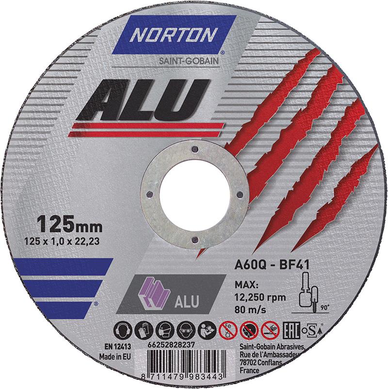 NORTON Trennscheibe Alu gerade 125x1,0 mm NORTON Trennscheibe Alu gerade 125x1,0 mm