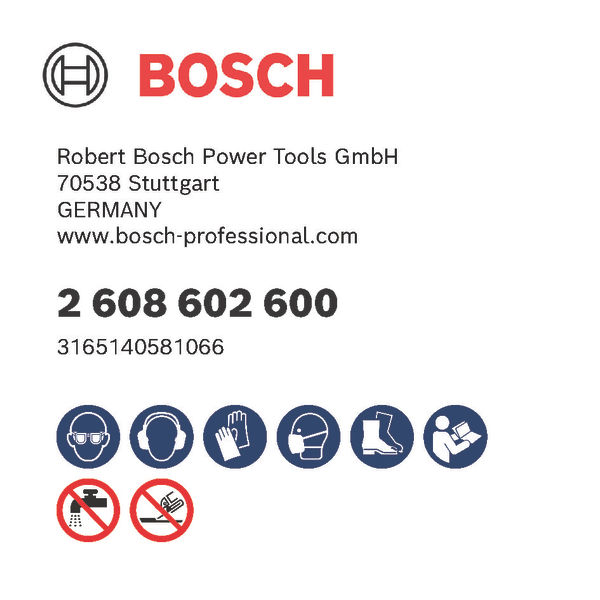 BOSCH Diamanttrennscheibe Standard for Stone, 180 x 22,23 x 2 x 10 mm, 1er-Pack