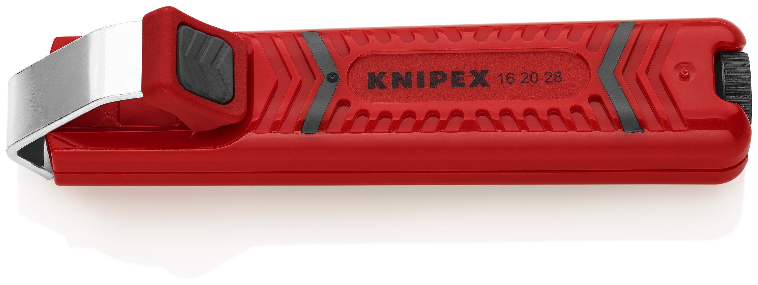 KNIPEX KNIPEX 16 20 28 SB Abmantelungswerkzeug mit Schleppklinge 130 mm schlagfestes Kunststoffgehäuse KNIPEX KNIPEX 16 20 28 SB Abmantelungswerkzeug mit Schleppklinge 130 mm schlagfestes Kunststoffgehäuse
