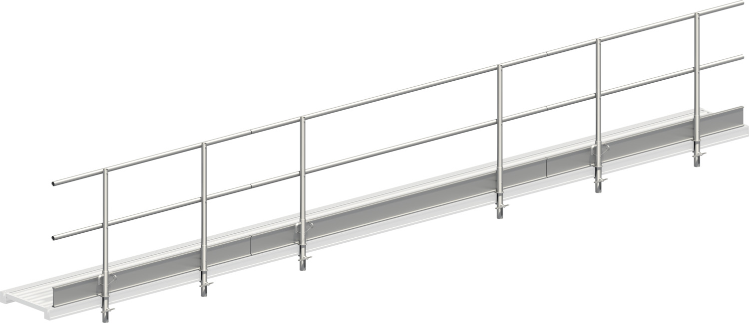 LAYHER Dreiteiliger Seitenschutz für Alu-Steg 600 LAYHER Dreiteiliger Seitenschutz für Alu-Steg 600