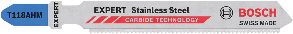 BOSCH EXPERT ‘Stainless Steel’ T 118 AHM Stichsägeblatt, 3 Stück