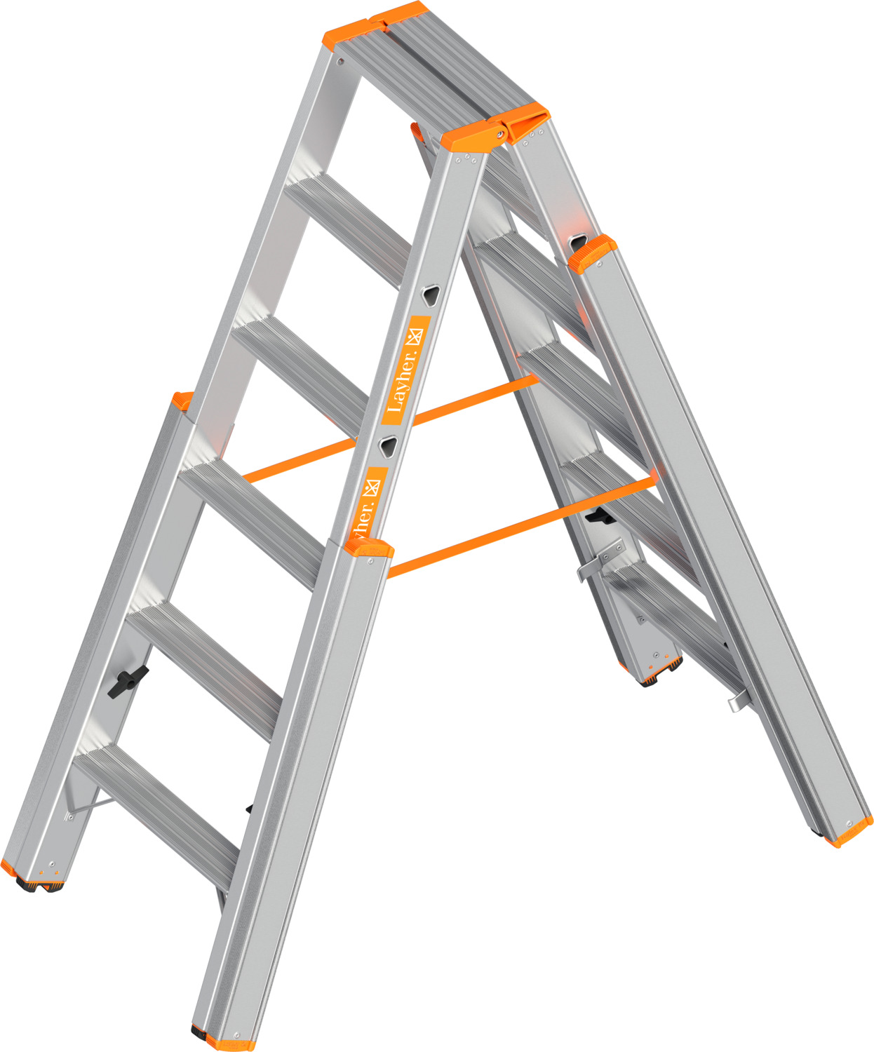 LAYHER Treppenstehleiter mit Stufen TOPIC 1062