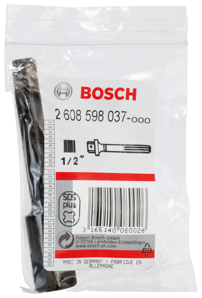 BOSCH Adapter SDS plus auf 1/2-Zoll Außenvierkant BOSCH Adapter SDS plus auf 1/2-Zoll Außenvierkant