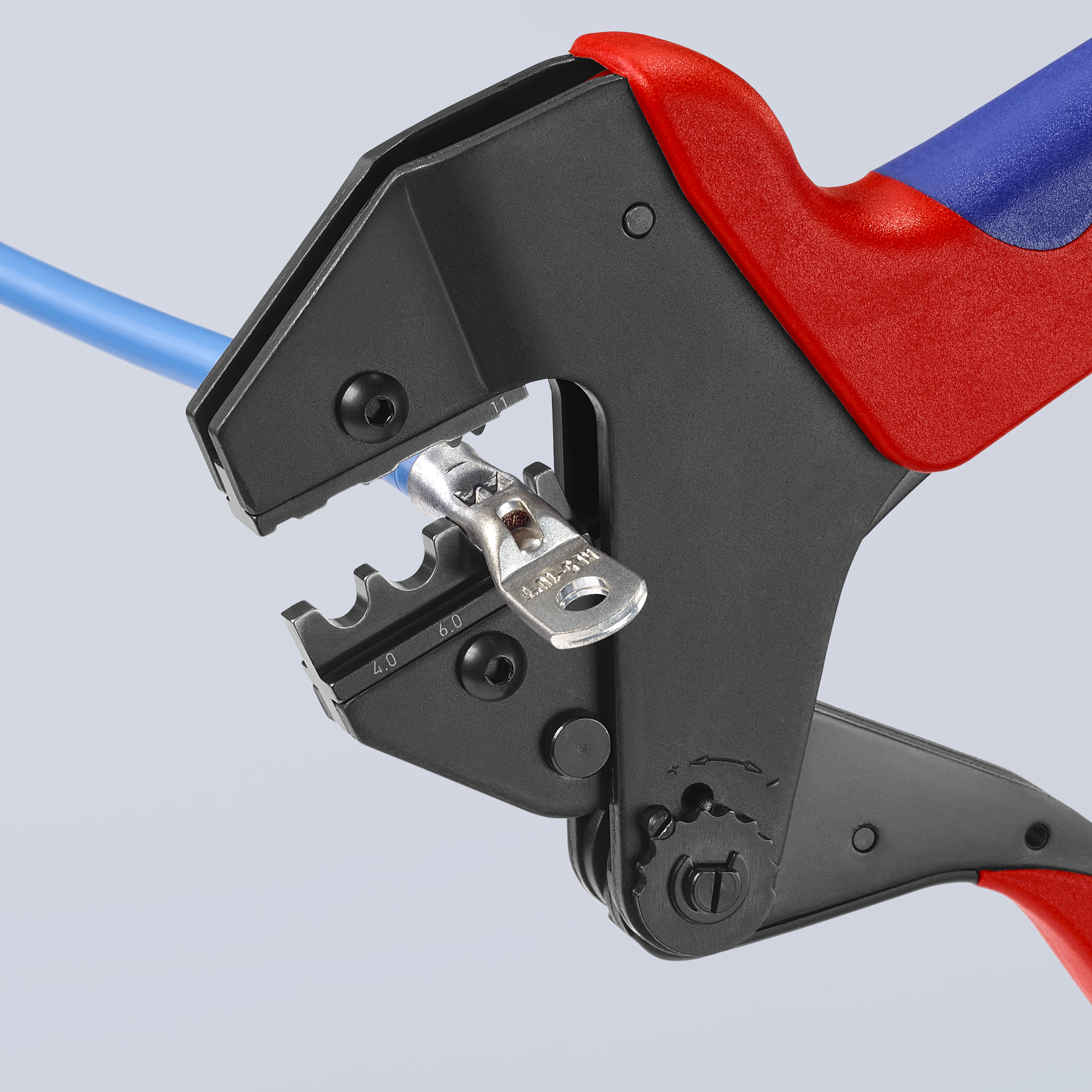 KNIPEX KNIPEX 97 43 200 Crimp-Systemzange für auswechselbare Crimpeinsätze 200 mm brüniert mit Mehrkomponenten-Hüllen KNIPEX KNIPEX 97 43 200 Crimp-Systemzange für auswechselbare Crimpeinsätze 200 mm brüniert mit Mehrkomponenten-Hüllen