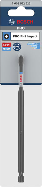 BOSCH PRO Phillips Impact Bit, PH2, 150 mm