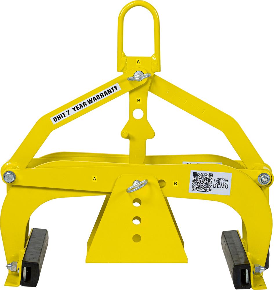 N.A. Versetzzange H 360 Greifbereich: 0 - 360mm Pulverlackiert Gelb