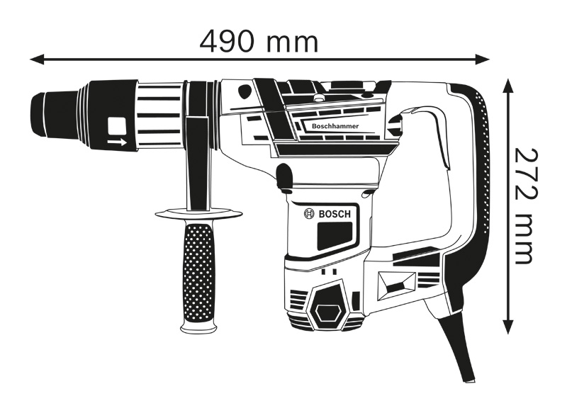 BOSCH Bohrhammer GBH 5-40 D mit SDS-max