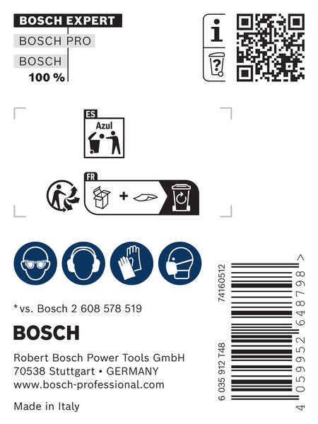 BOSCH EXPERT SDS plus-8C Flachmeißel, 20 x 250 mm, 5 -tlg. BOSCH EXPERT SDS plus-8C Flachmeißel, 20 x 250 mm, 5 -tlg.