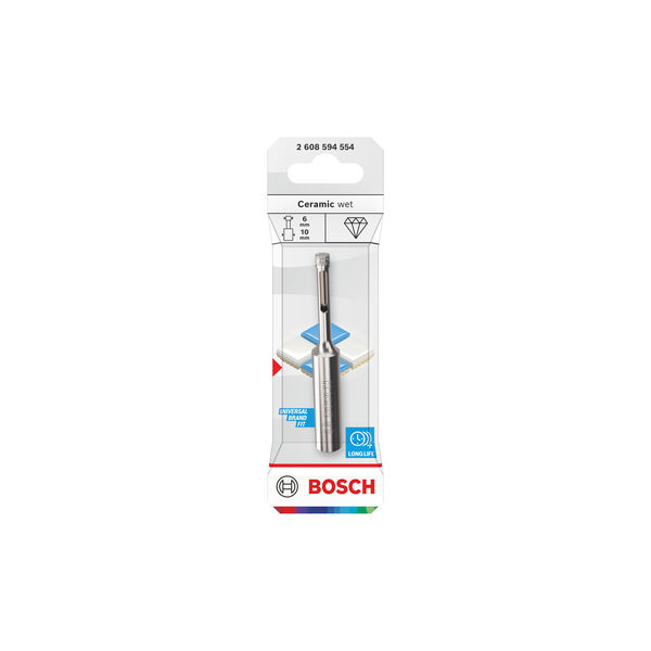 BOSCH Ceramic wet Nassbohrer, 6 x 10 x 30 mm BOSCH Ceramic wet Nassbohrer, 6 x 10 x 30 mm