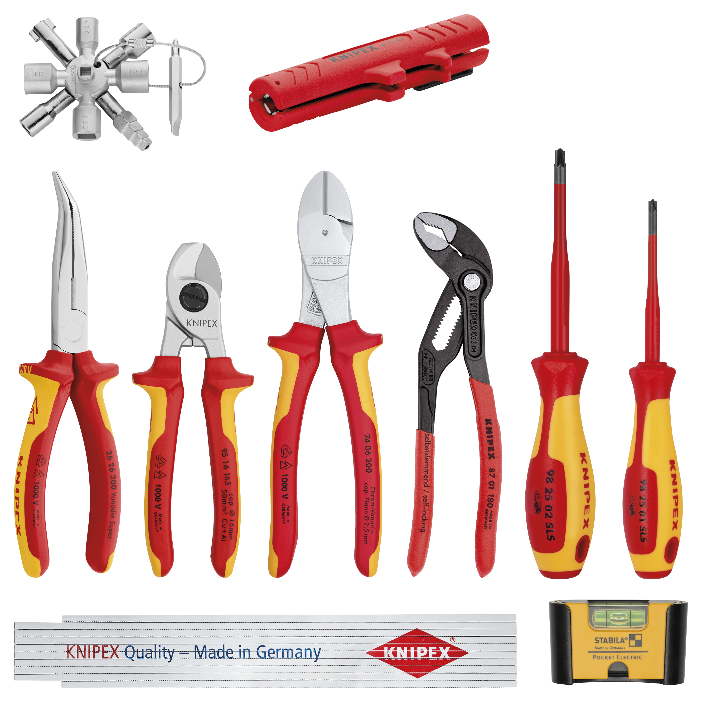 KNIPEX KNIPEX 00 20 90 V01 Erweiterungsset Elektro 1 10-teilig KNIPEX KNIPEX 00 20 90 V01 Erweiterungsset Elektro 1 10-teilig