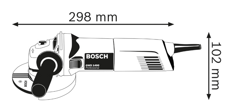 BOSCH Winkelschleifer GWS 1400 im Karton BOSCH Winkelschleifer GWS 1400 im Karton