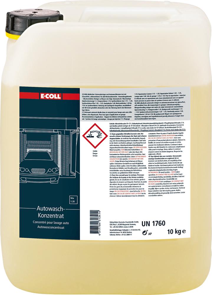 E-COLL Universalrein. u. Auto Waschkonz. 10kg E-COLL