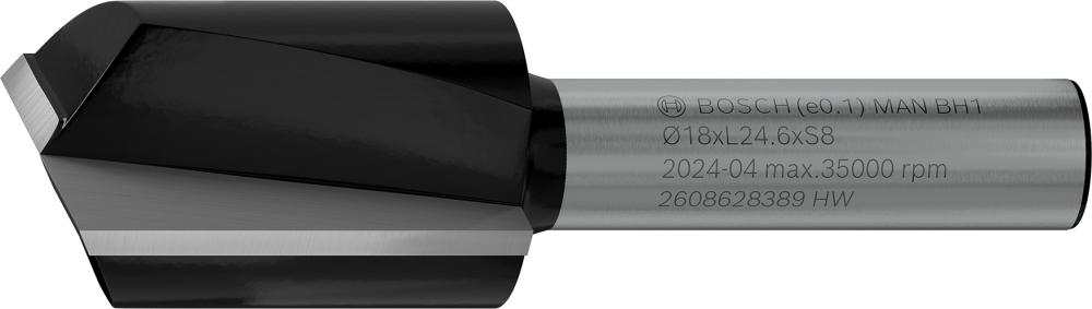 BOSCH PRO Nutfräser, zweischneidig, Ø 18 x L 24,6, Schaft 8 mm BOSCH PRO Nutfräser, zweischneidig, Ø 18 x L 24,6, Schaft 8 mm