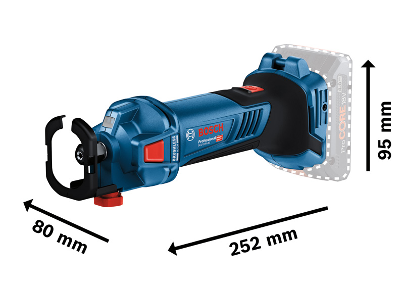BOSCH Akku-Rotationswerkzeug GCU 18V-30, L-BOXX