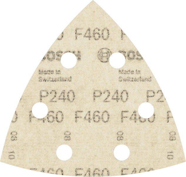 BOSCH PRO F460 Schleifblatt, 93 x 93 mm; G240, 5-tlg. BOSCH PRO F460 Schleifblatt, 93 x 93 mm; G240, 5-tlg.