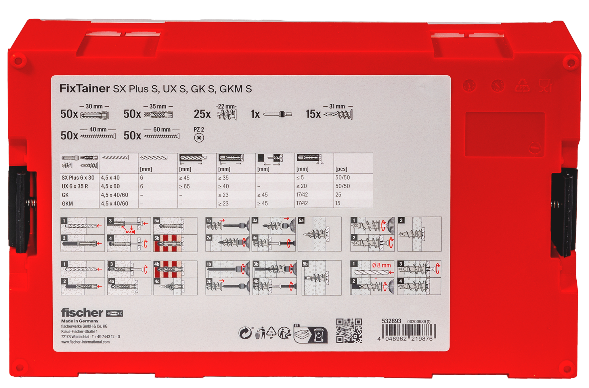 FISCHER DEUTSCHLAND FIXtainer - Hält-Alles-Box (240) FISCHER DEUTSCHLAND FIXtainer - Hält-Alles-Box (240)